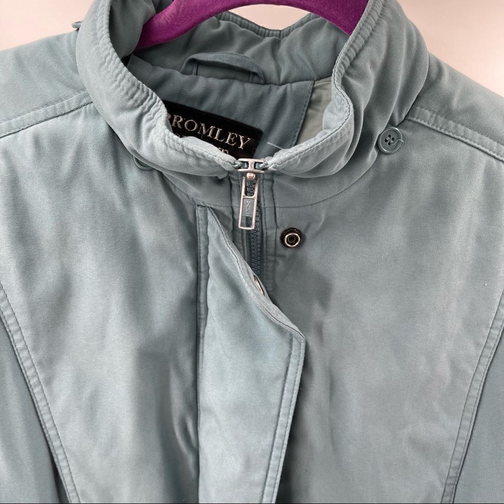 Bromley Sport Thermoloft teal puffer jacket medium petite winter jacket coat M - Picture 11 of 14